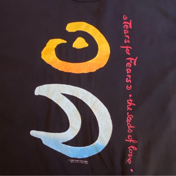 VTG Tear for Fears 1990 Seeds of Love Concert T-Shirt XL - Picture 8 of 9